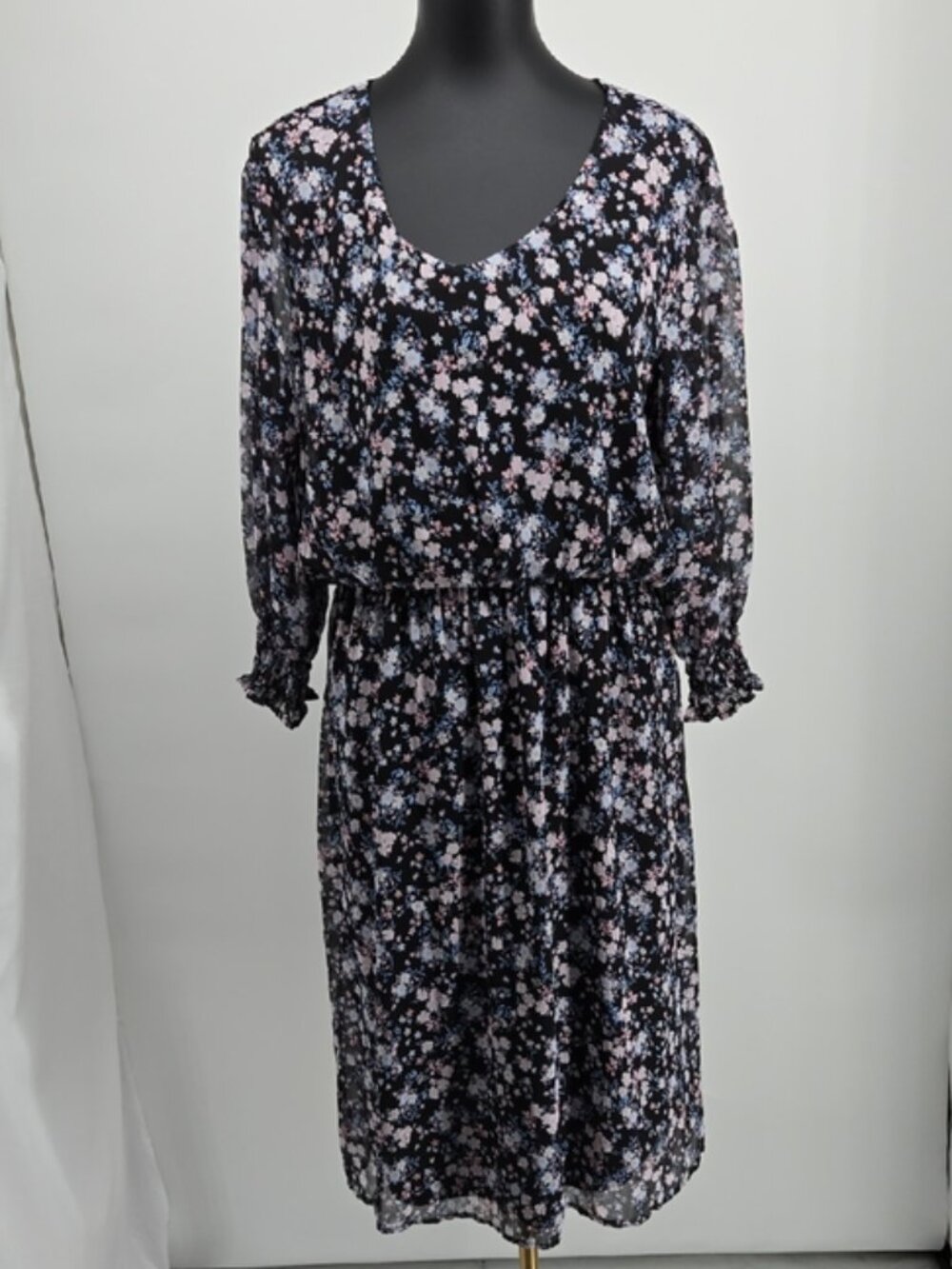 Tacera Floral Petite Dress Size PL